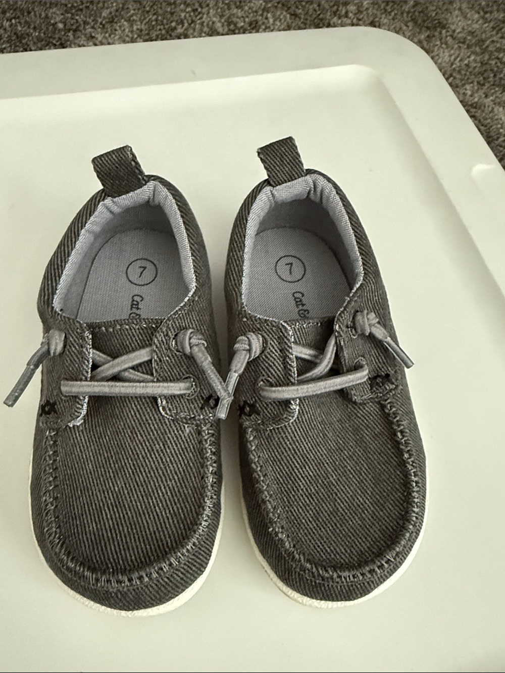 Cat & Jack Gray Kids Canvas Sneakers